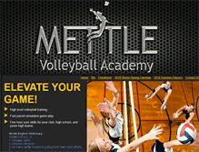 Tablet Screenshot of mettlevolleyball.com